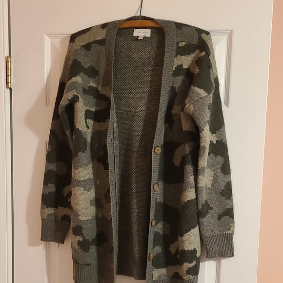 Lucky Brand Sweaters - Lucky Brand Camouflage Cardigan Sweater
